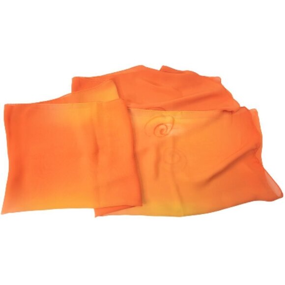BRIGHT Orange Ombre Gradating Color Rectangular Scarf - Picture 1 of 5